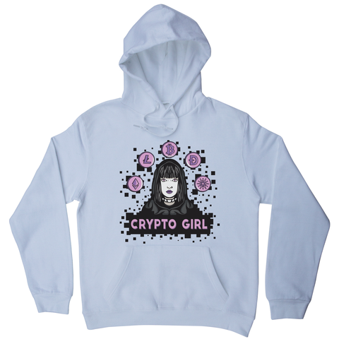 Crypto girl hoodie White