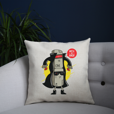 Ctrl z cyborg cushion 40x40cm Cover +Inner