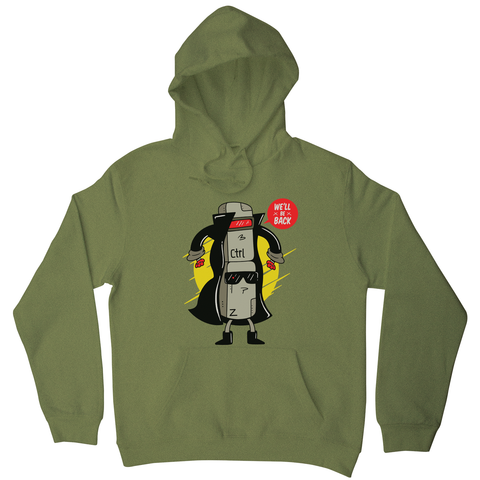 Ctrl z cyborg hoodie Olive Green