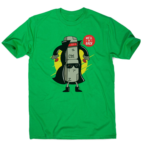 Ctrl z cyborg men's t-shirt Green
