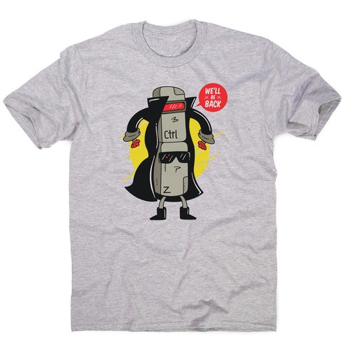 Ctrl z cyborg men's t-shirt Grey