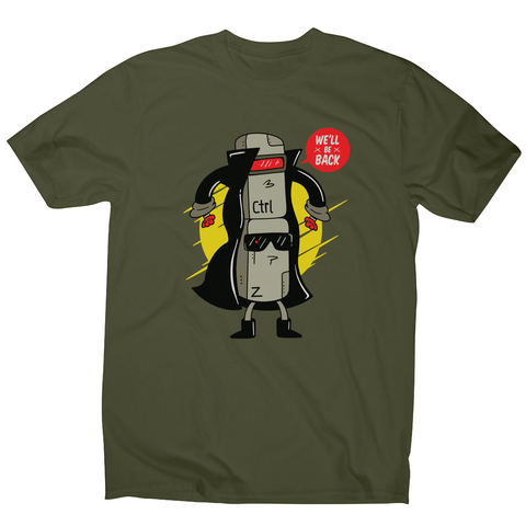 Ctrl z cyborg men's t-shirt Military Green