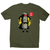 Ctrl z cyborg men's t-shirt Military Green