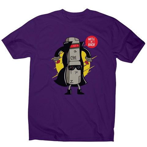Ctrl z cyborg men's t-shirt Purple