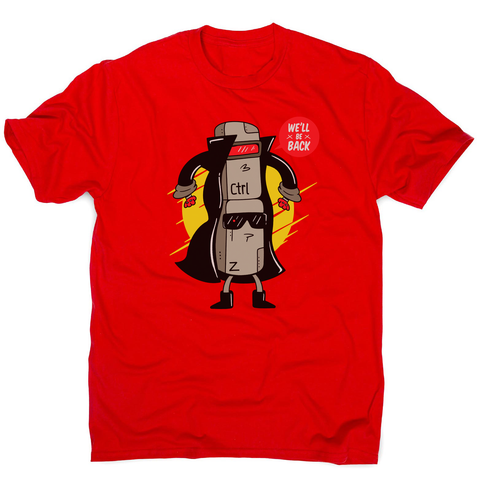 Ctrl z cyborg men's t-shirt Red