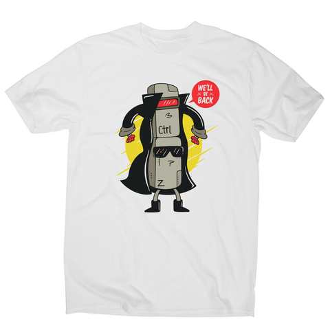 Ctrl z cyborg men's t-shirt White