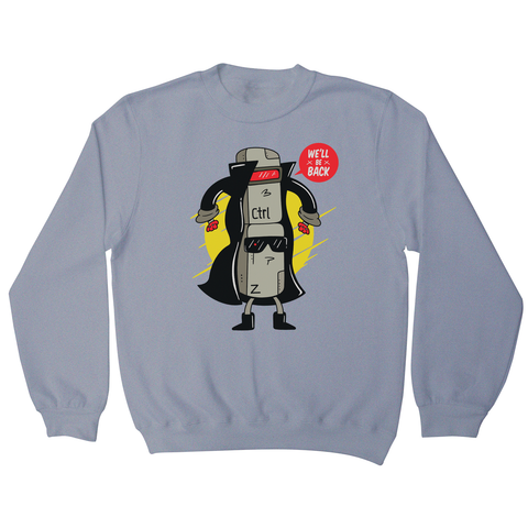 Ctrl z cyborg sweatshirt Grey