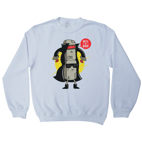 Ctrl z cyborg sweatshirt White