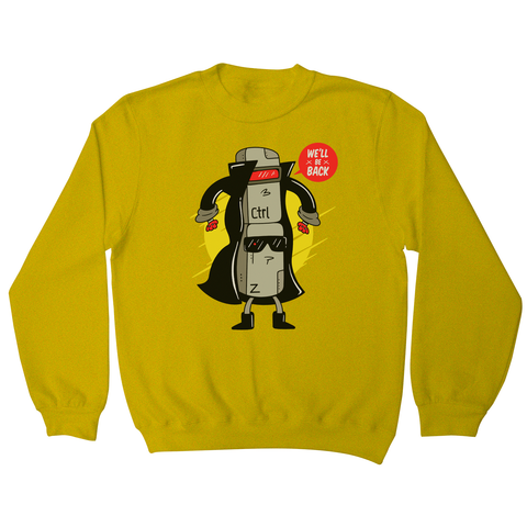 Ctrl z cyborg sweatshirt Yellow