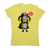 Ctrl z cyborg women's t-shirt Yellow