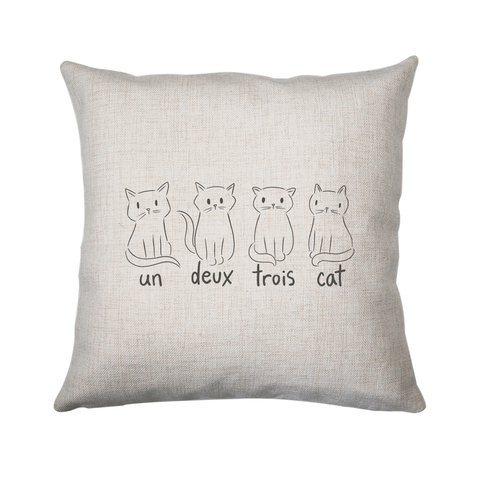 Cute French cats cushion 40x40cm Cover Only