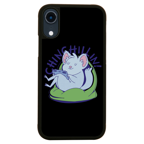 Cute chinchilla chilling iPhone case iPhone XR
