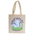 Cute chinchilla chilling tote bag canvas shopping Natural