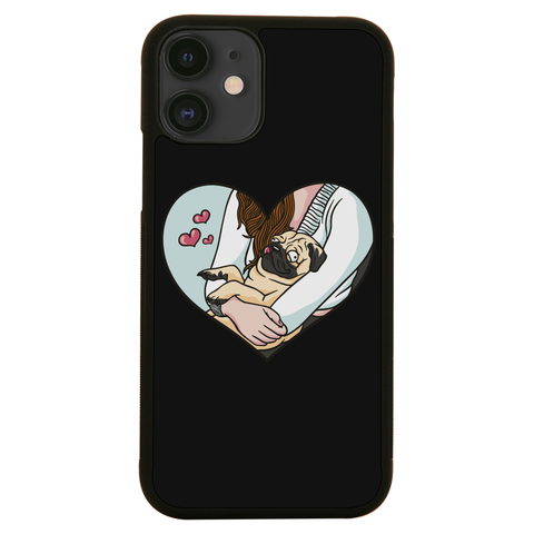 Cute pug heart iPhone case iPhone 12 Mini
