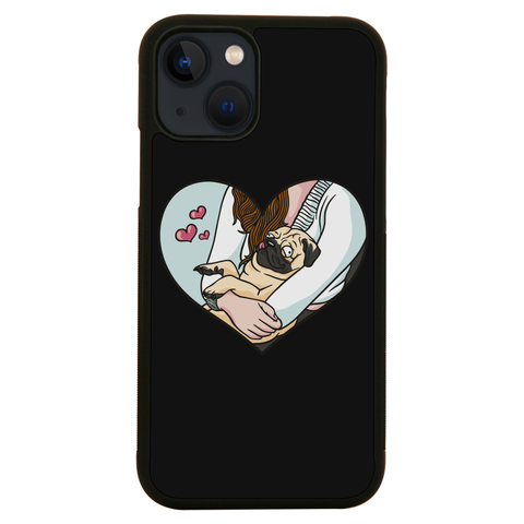 Cute pug heart iPhone case iPhone 13 Mini