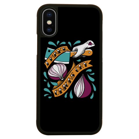 Cutting onions cooking iPhone case iPhone XS