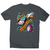 Cutting onions cooking men's t-shirt Charcoal
