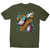 Cutting onions cooking men's t-shirt Military Green