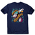 Cutting onions cooking men's t-shirt Navy
