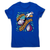 Cutting onions cooking women's t-shirt Blue
