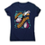 Cutting onions cooking women's t-shirt Navy