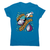 Cutting onions cooking women's t-shirt Sapphire
