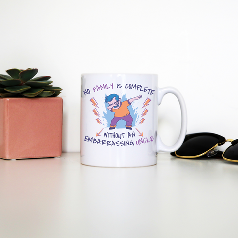 Dabbing uncle family quote mug coffee tea cup White