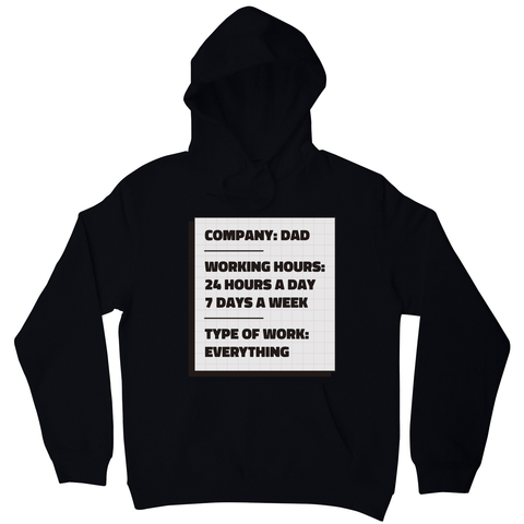 Dad company hoodie Black