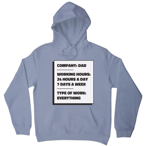 Dad company hoodie Grey