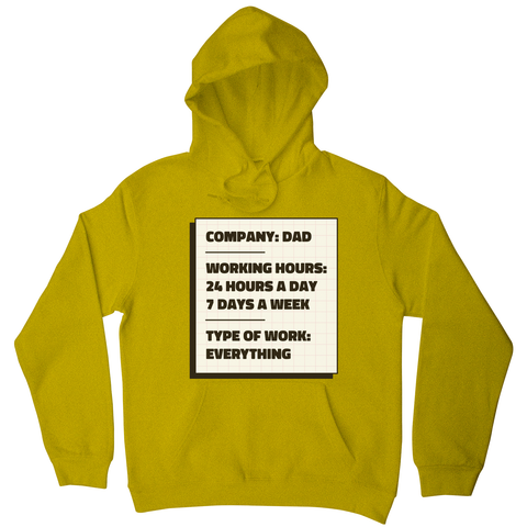 Dad company hoodie Yellow