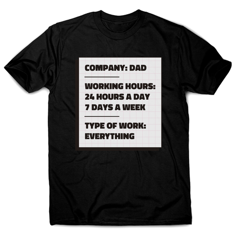 Dad company men's t-shirt Black