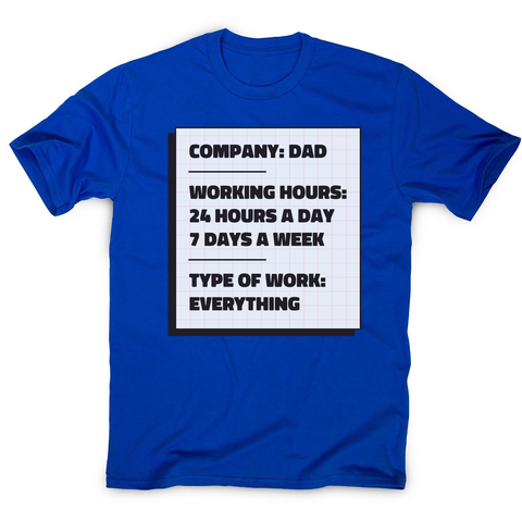 Dad company men's t-shirt Blue
