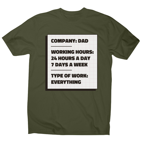 Dad company men's t-shirt Military Green