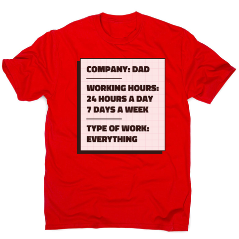 Dad company men's t-shirt Red