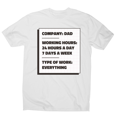 Dad company men's t-shirt White