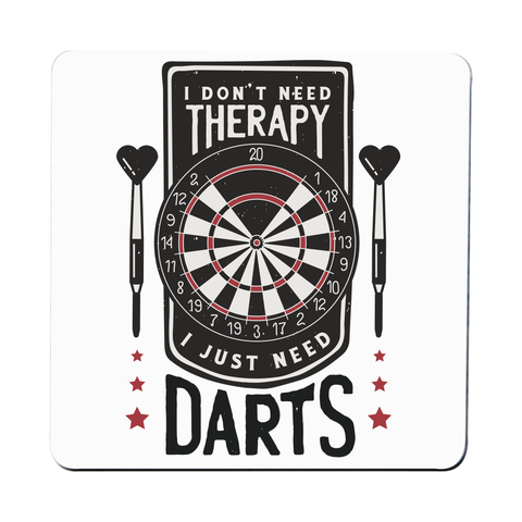 Dartboard funny quote coaster drink mat Set of 1