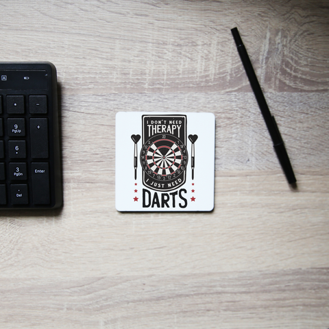 Dartboard funny quote coaster drink mat Set of 2