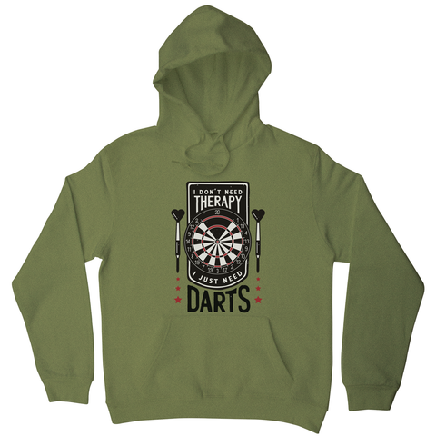 Dartboard funny quote hoodie Olive Green