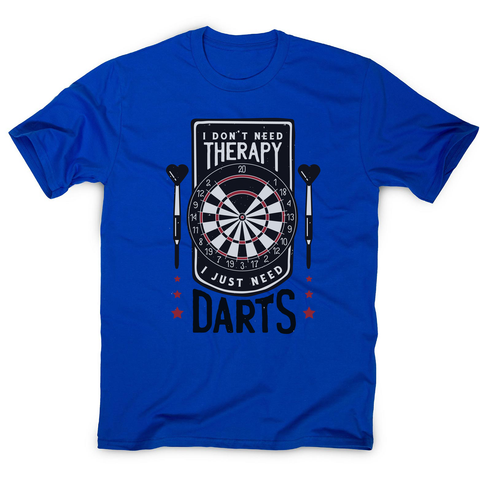 Dartboard funny quote men's t-shirt Blue