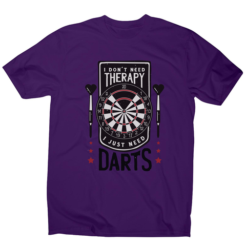 Dartboard funny quote men's t-shirt Purple