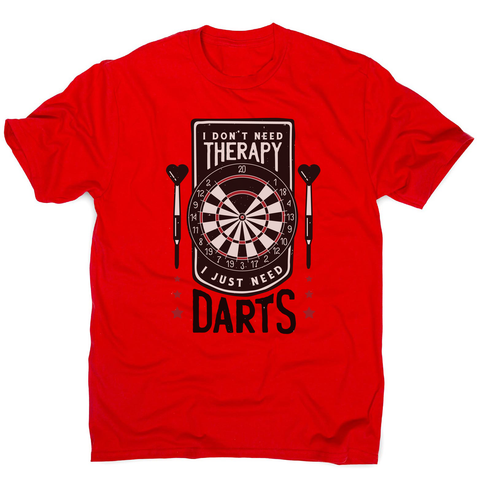 Dartboard funny quote men's t-shirt Red