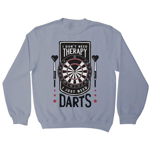Dartboard funny quote sweatshirt Grey