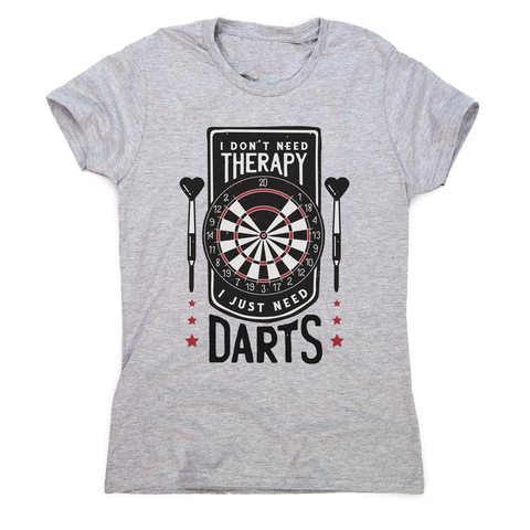 Dartboard funny quote women's t-shirt Grey