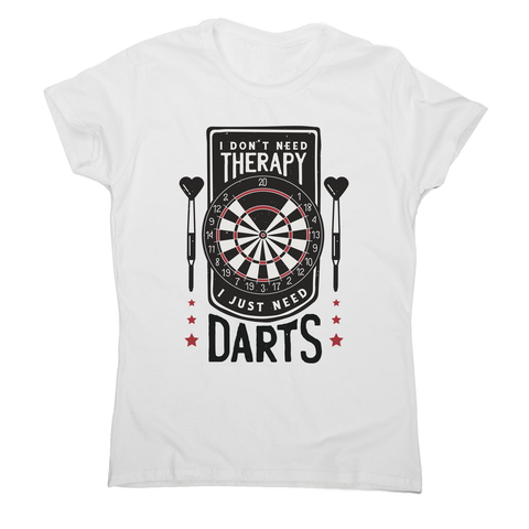 Dartboard funny quote women's t-shirt White