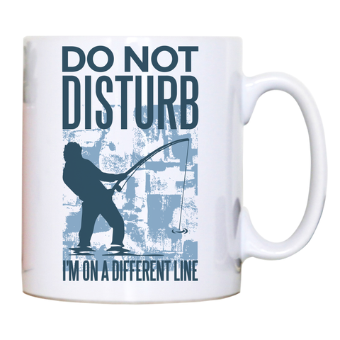Do not disturb fisher mug coffee tea cup White