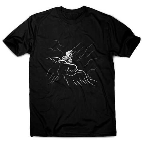 Downhill bike men's t-shirt Black