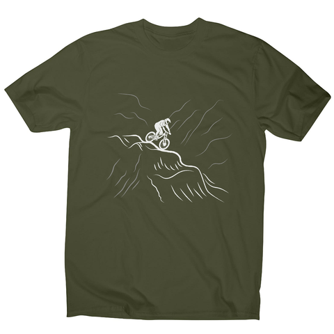 Downhill bike men's t-shirt Military Green