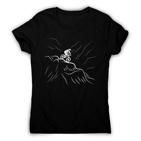 Downhill bike women's t-shirt Black