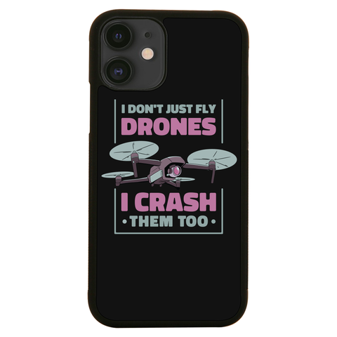 Drone crashing quote iPhone case iPhone 12 Mini