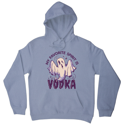 Drunk spirit ghost cartoon hoodie Grey